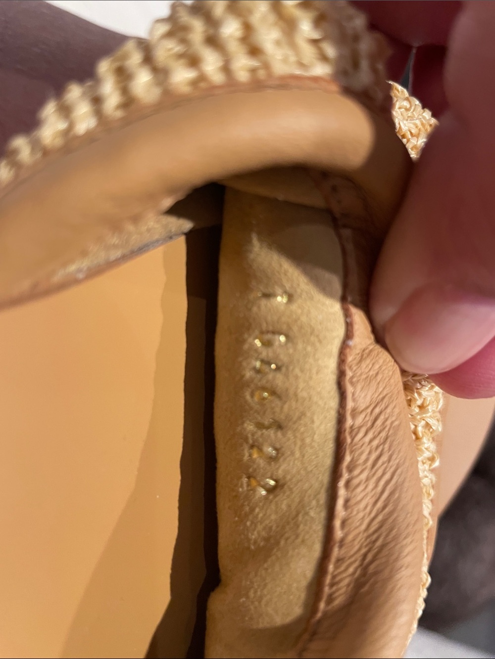 CHANEL Tan Raffia Slide Clogs with Embossed CC - Picture 5 of 9